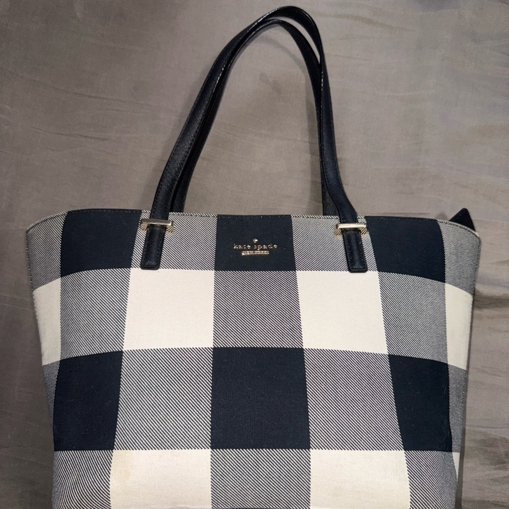 Kate Spade Mini Harmony Cedar Street Plaid Tote